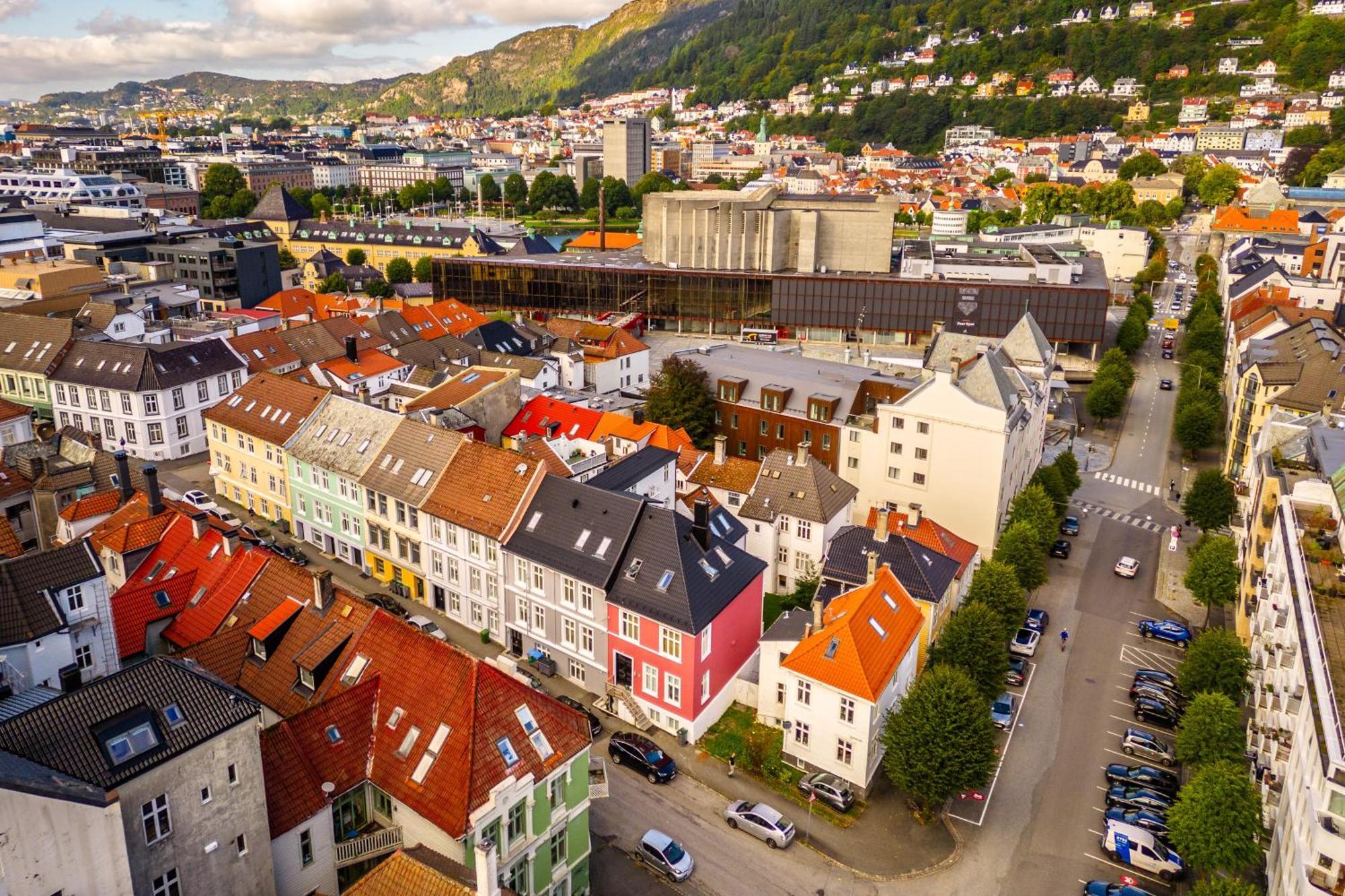 Corner Apartments Bergen Bagian luar foto