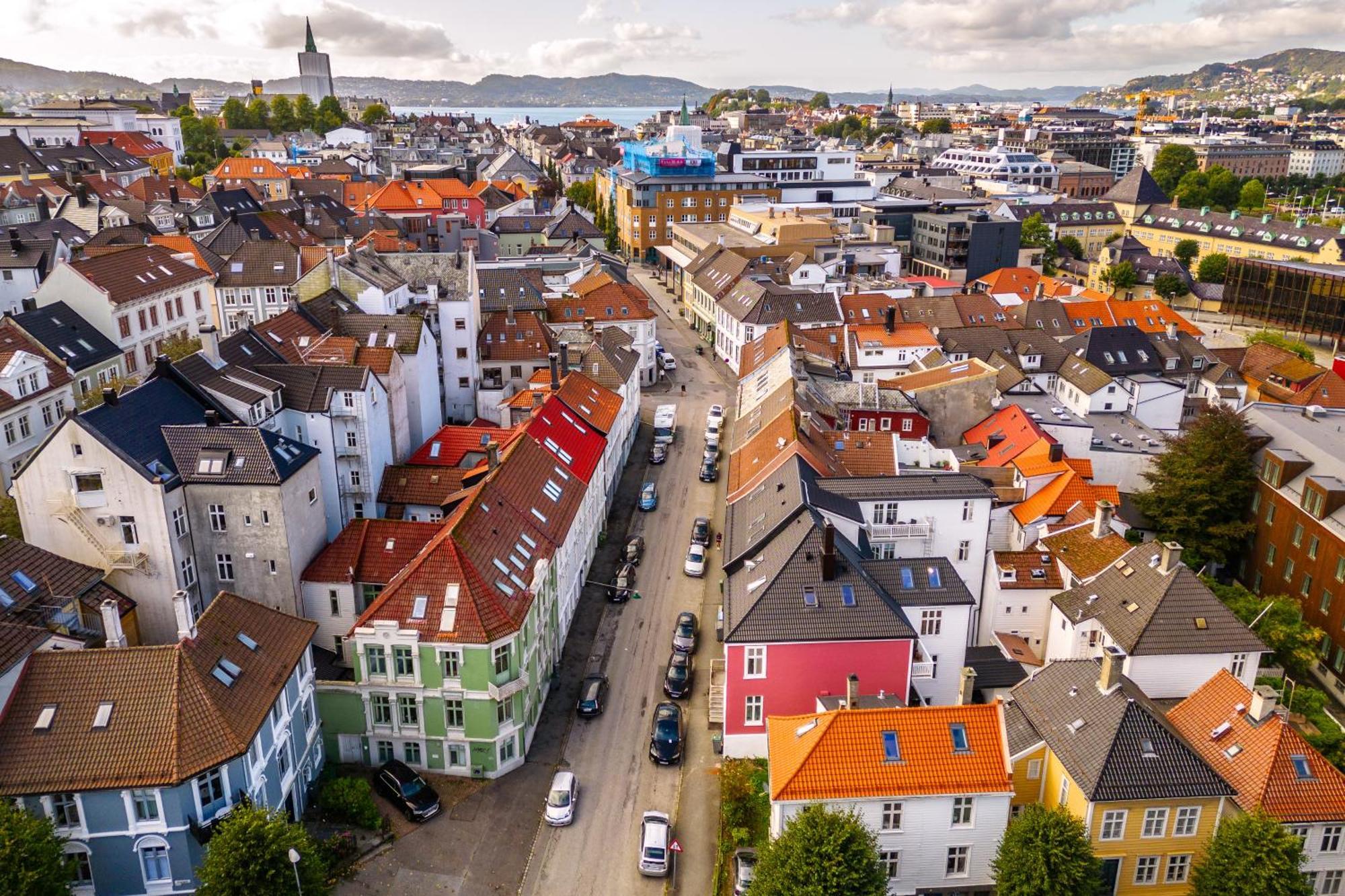 Corner Apartments Bergen Bagian luar foto